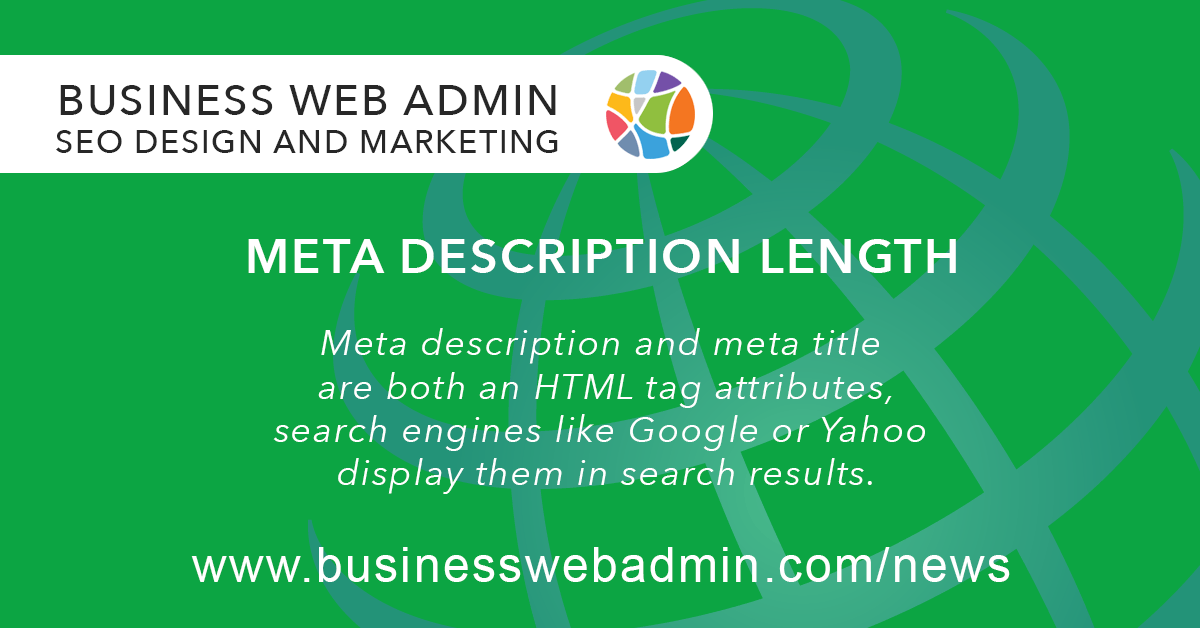 Meta Description Length Business Web Admin